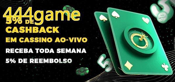 Promoções do cassino ao Vivo 444game